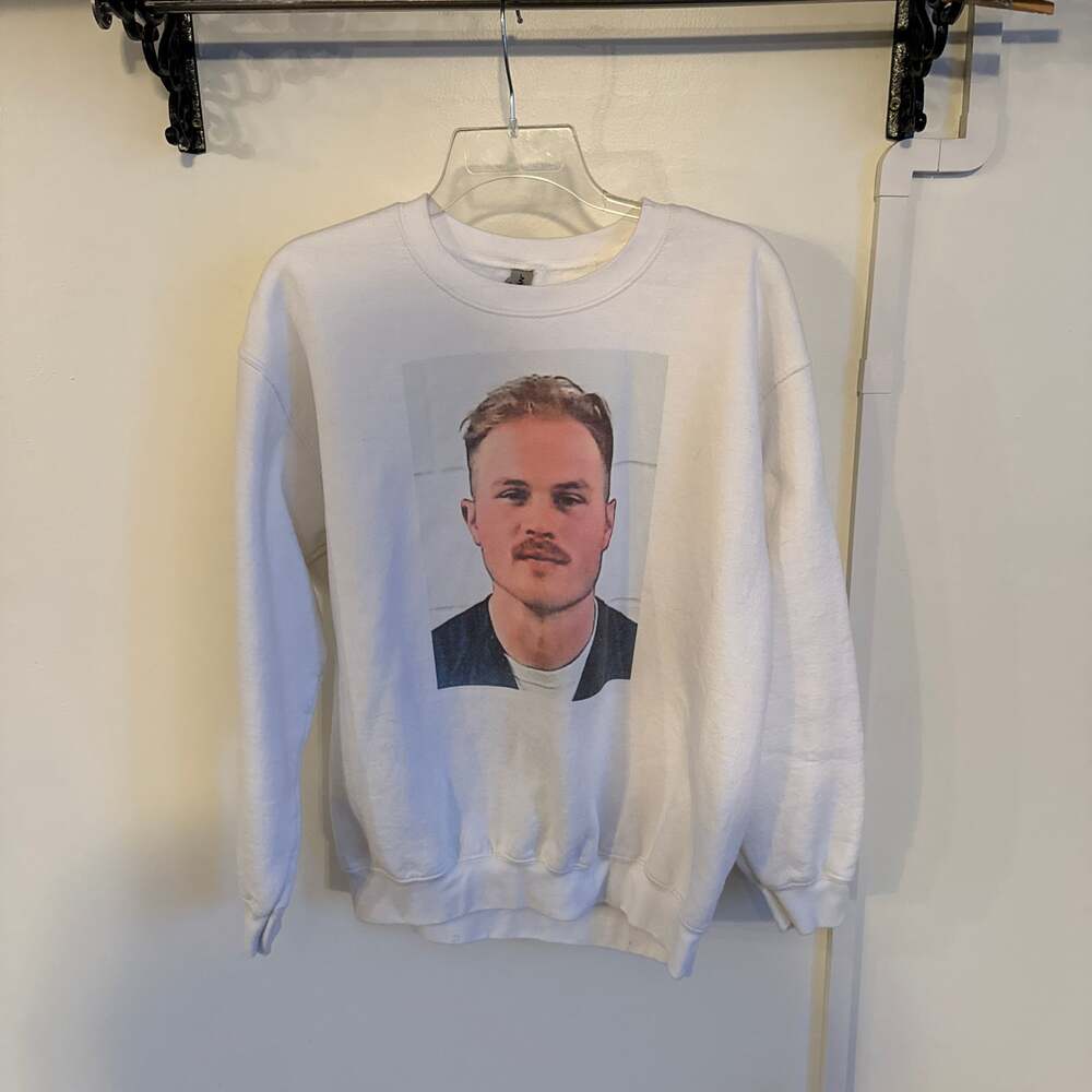 Zach Bryan Mugshot White Graphic T-Shirt